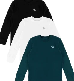 Abercrombie & Fitch Bluser - 3-pak - Koksgrå/Grøn/Hvid