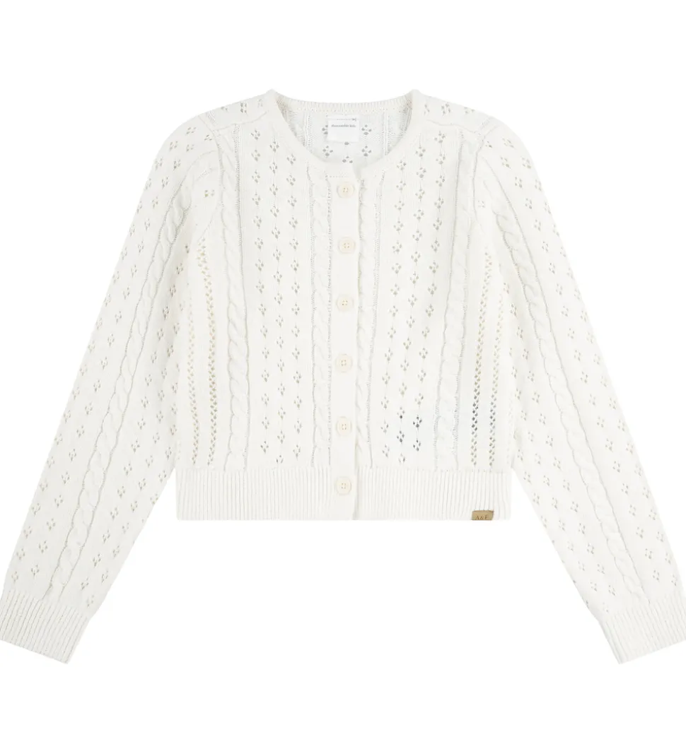 Abercrombie & Fitch Cardigan - Strik - Jet Stream m. Hulmønster