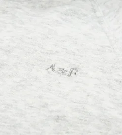 Abercrombie & Fitch Hættetrøje - Lysegråmeleret