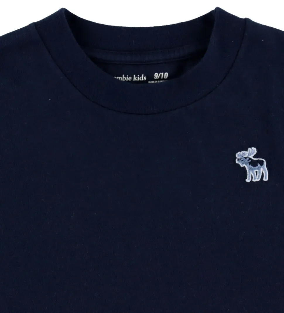 Abercrombie & Fitch T-shirts - 3-pak - Navy Blazer/Hvid/Gråmeler