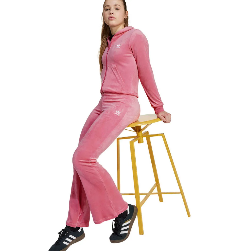 adidas Originals Cardigan - Velour - Pink Fusion/Hvid