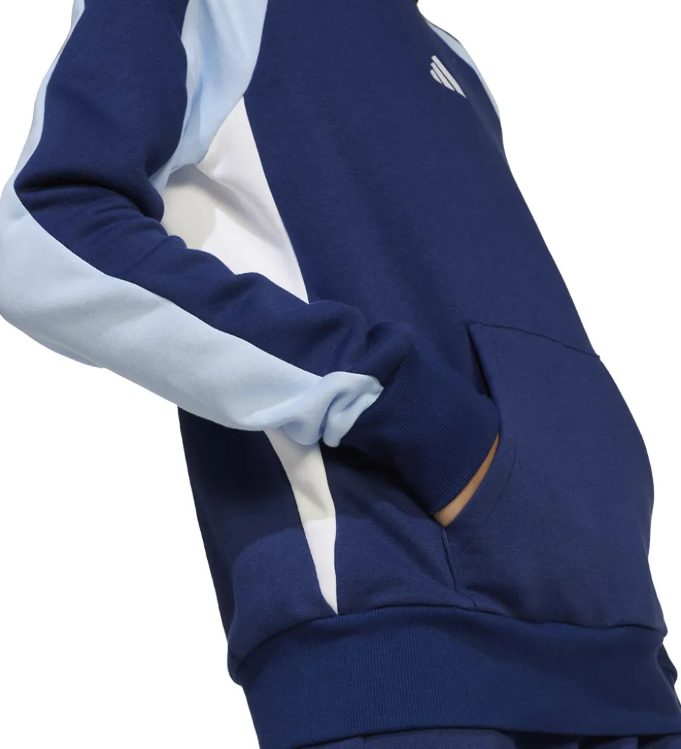 adidas Performance Hættetrøje - J CB FL HD - Dkblue/Globlu/Hvid