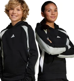 adidas Performance Hættetrøje - J CB FL HD - BLACK/WONSIL/WHITE