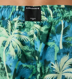 Björn Borg Badeshorts - Print - Grøn/Blå m. Palmer