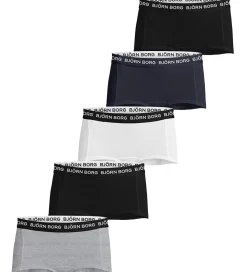 Björn Borg Hipsters - 5-pak - Grå/Hvid/Sort/Blå