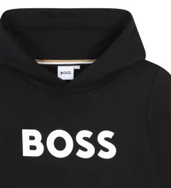 BOSS Hættetrøje - Sort m. Logo