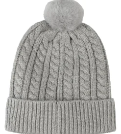 BOSS Hue - Strik - Gråmeleret m. Kvast