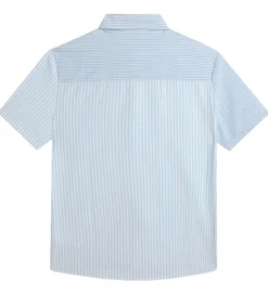 BOSS Skjorte - Hvid/Lyseblåstribet m. Navy