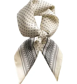 By Stær Tørklæde - Callie - Råhvid/Sort