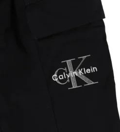 Calvin Klein Bukser - Essential Woven Cargo - Ck Black