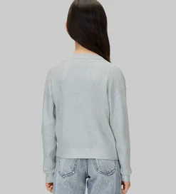 Calvin Klein Cardigan - Strik - Coated - Sølv