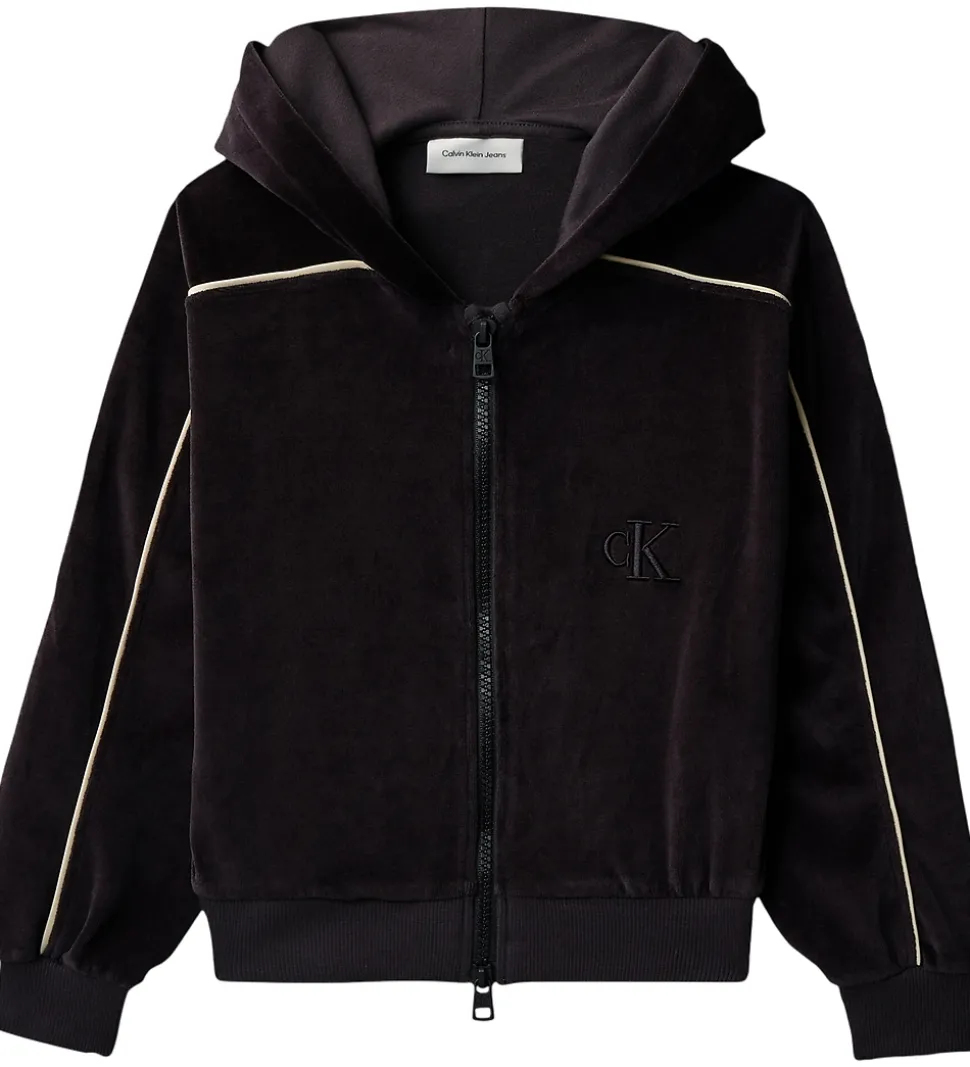 Calvin Klein Cardigan - Velour - Sort