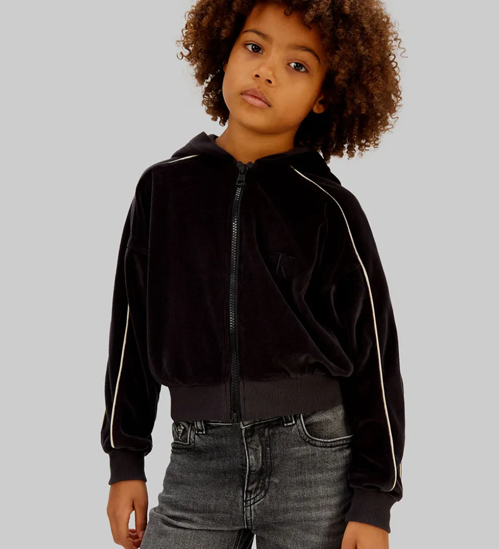 Calvin Klein Cardigan - Velour - Sort