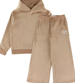 Calvin Klein Sæt - Hættetrøje/Bukser - Fløjl - Woodsmoke
