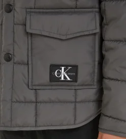 Calvin Klein Termojakke - Quilted Badge - Mørkegrå
