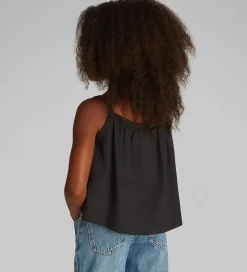 Calvin Klein Top - Rib - Crinkle Strap - Ck Black