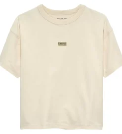 Calvin Klein T-shirt - Folded Logo Label - White Gray