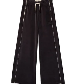 Calvin Klein Velourbukser - Wide - Sort