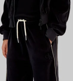Calvin Klein Velourbukser - Wide - Sort