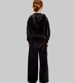 Calvin Klein Velourbukser - Wide - Sort