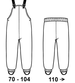 CeLaVi Regnbukser m. Seler - Recycled PU - Rose Brown