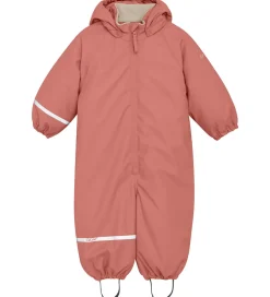 CeLaVi Regndragt m. Vattering - PU - Brick Dust