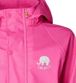 CeLaVi Regnjakke - PU - Real pink
