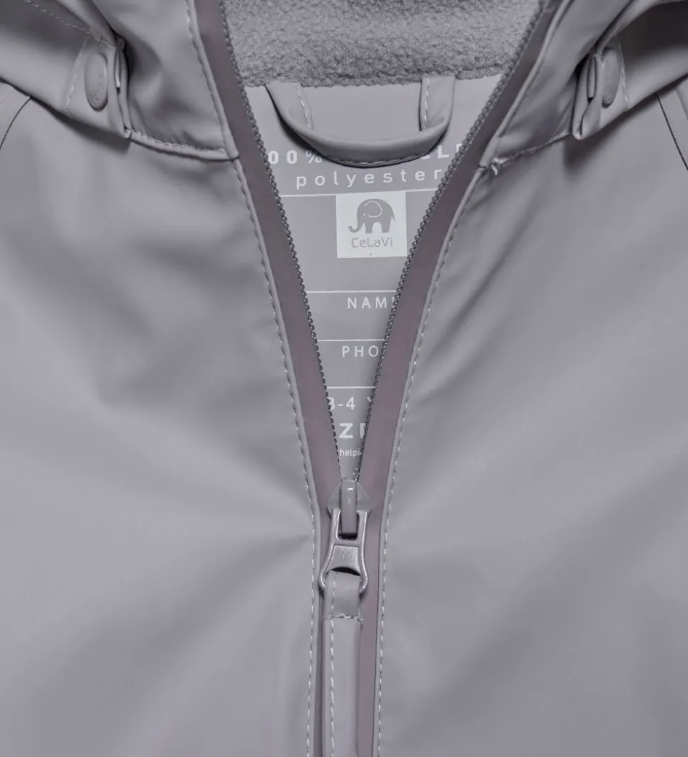 CeLaVi Regntøj m. Seler - PU - Gull