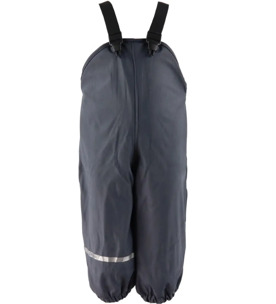 CeLaVi Regntøj m. Seler/Fleece - Recycle PU - Dark Navy