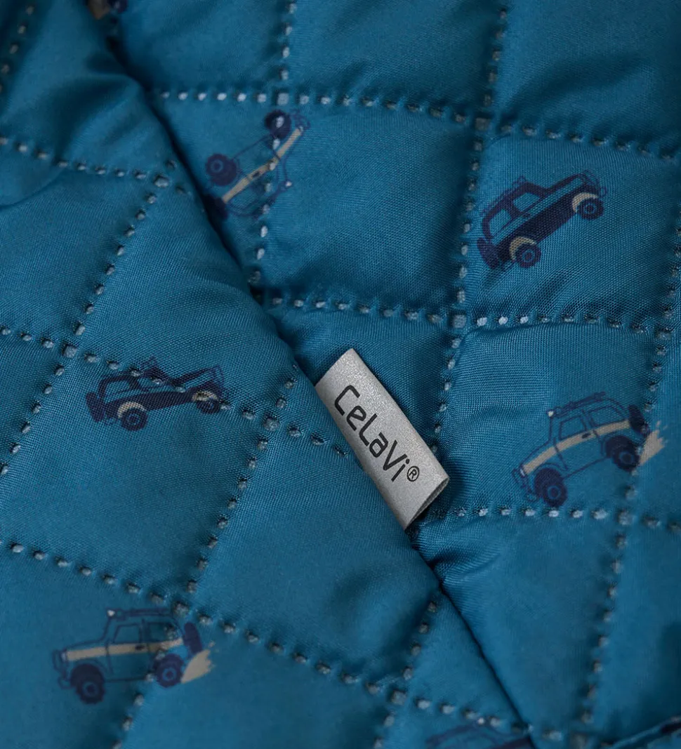 CeLaVi Termotøj - Ice Blue m. Biler