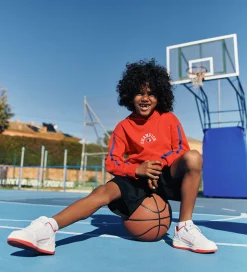 Champion Hættetrøje - Rød m. Logo