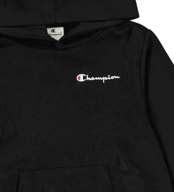 Champion Hættetrøje - Sort m. Logo