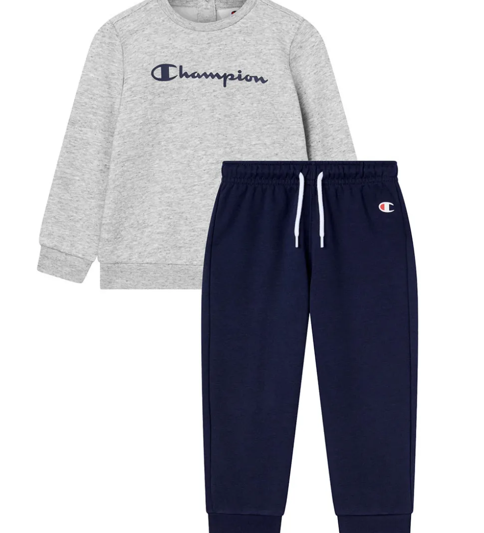 Champion Sweatsæt - Sweatshirt/Sweatpants - New Oxford Grey Mela