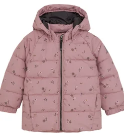 Color Kids Dynejakke - Woodrose m. Blomster