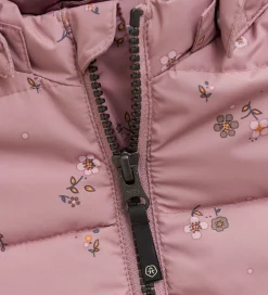 Color Kids Dynejakke - Woodrose m. Blomster