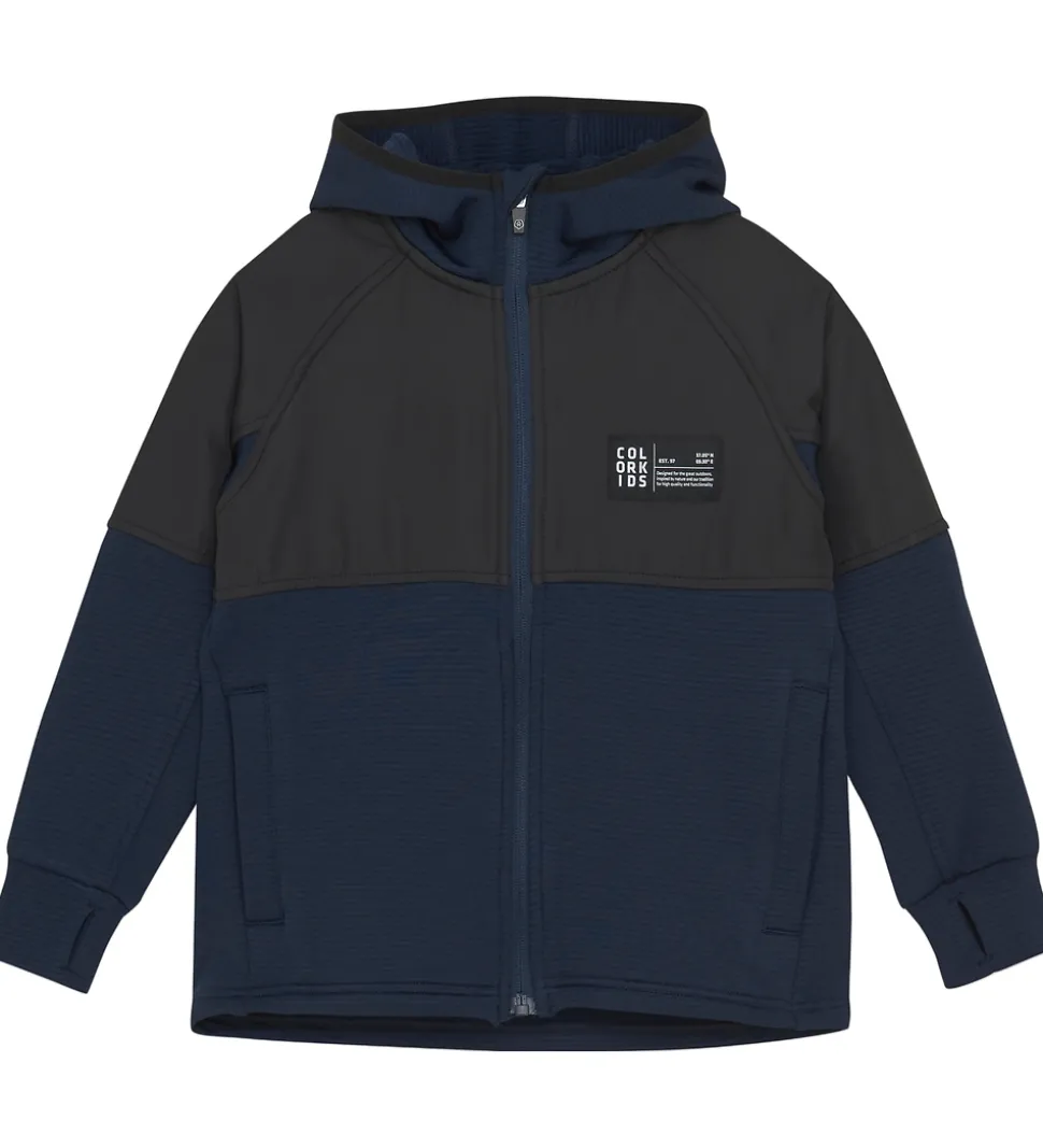 Color Kids Fleecejakke - Total Eclipse