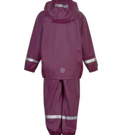Color Kids Regntøj m. Seler - PU - Plum Caspia