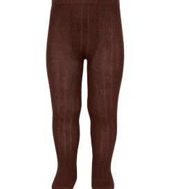 Condor Strømpebukser - Rib - Brun