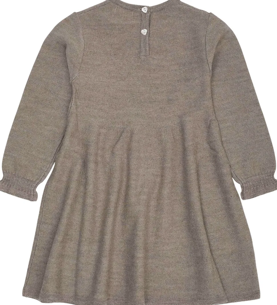 Copenhagen Colors Kjole - Strik - Uld - Neutral Mel.