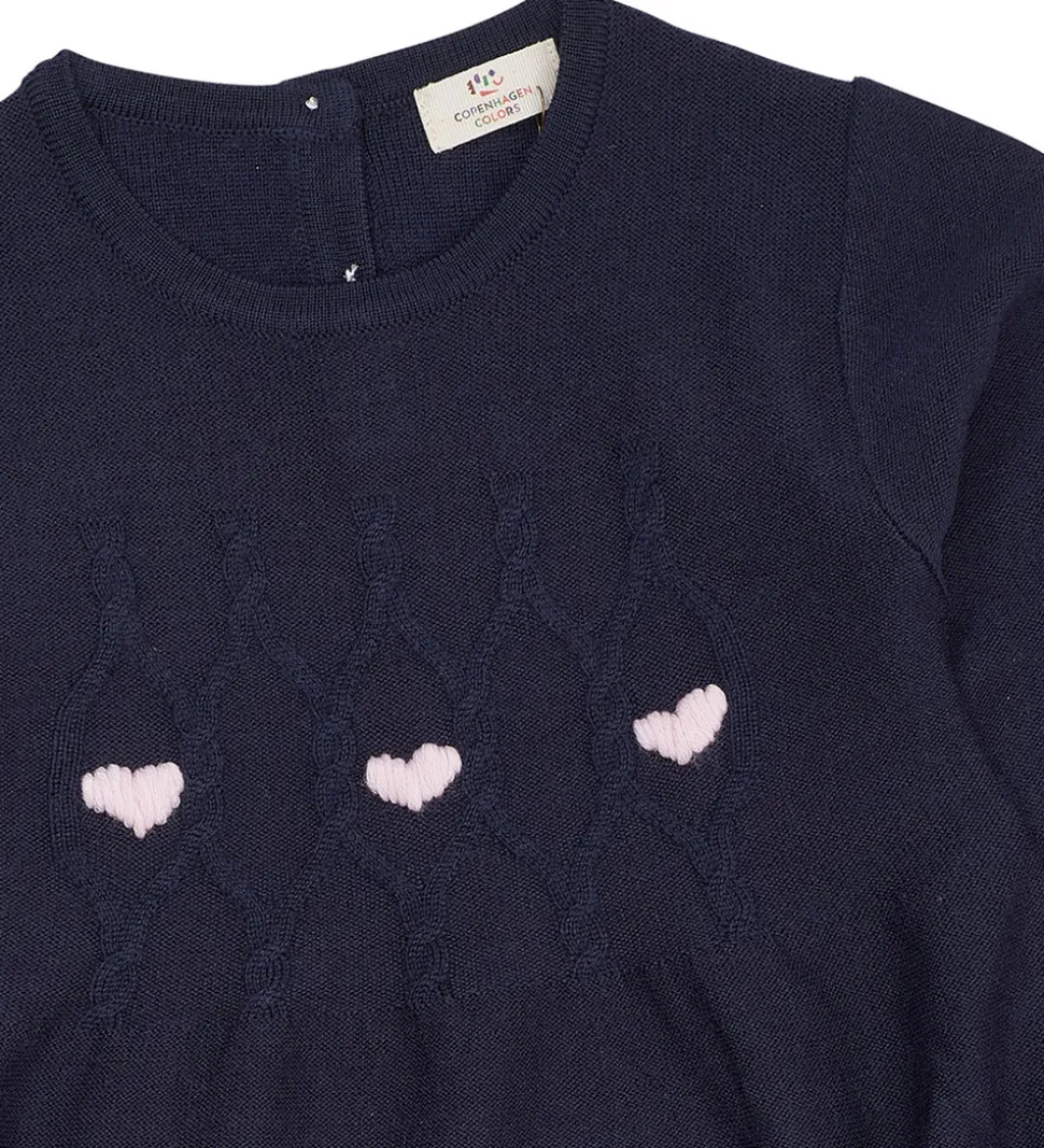 Copenhagen Colors Kjole - Uld - Strik - Merino Heats - Navy