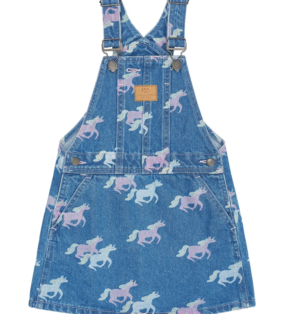 Copenhagen Colors Spencer - Denim - Unicorn Print - Blå