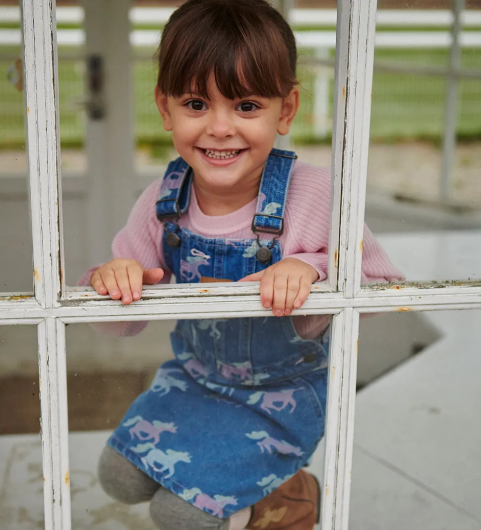 Copenhagen Colors Spencer - Denim - Unicorn Print - Blå