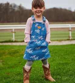 Copenhagen Colors Spencer - Denim - Unicorn Print - Blå