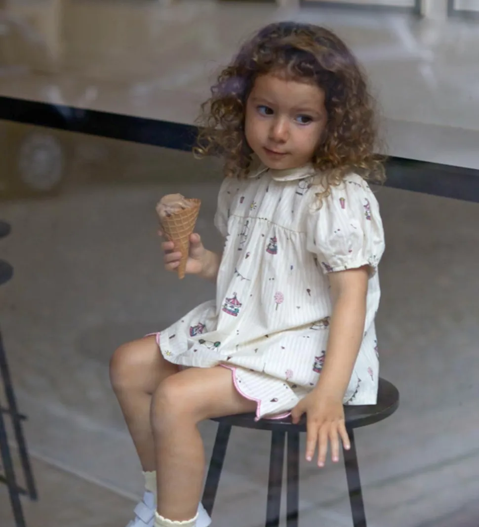 Copenhagen Colors Top - Cream Tivoli Print