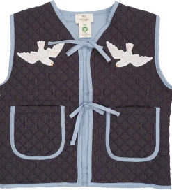 Copenhagen Colors Vest - Quiltet - Brun/Blå Tern