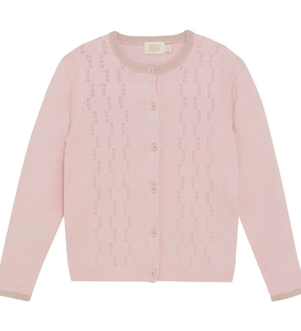 Creamie Cardigan - Pointelle - Strik - Lotus