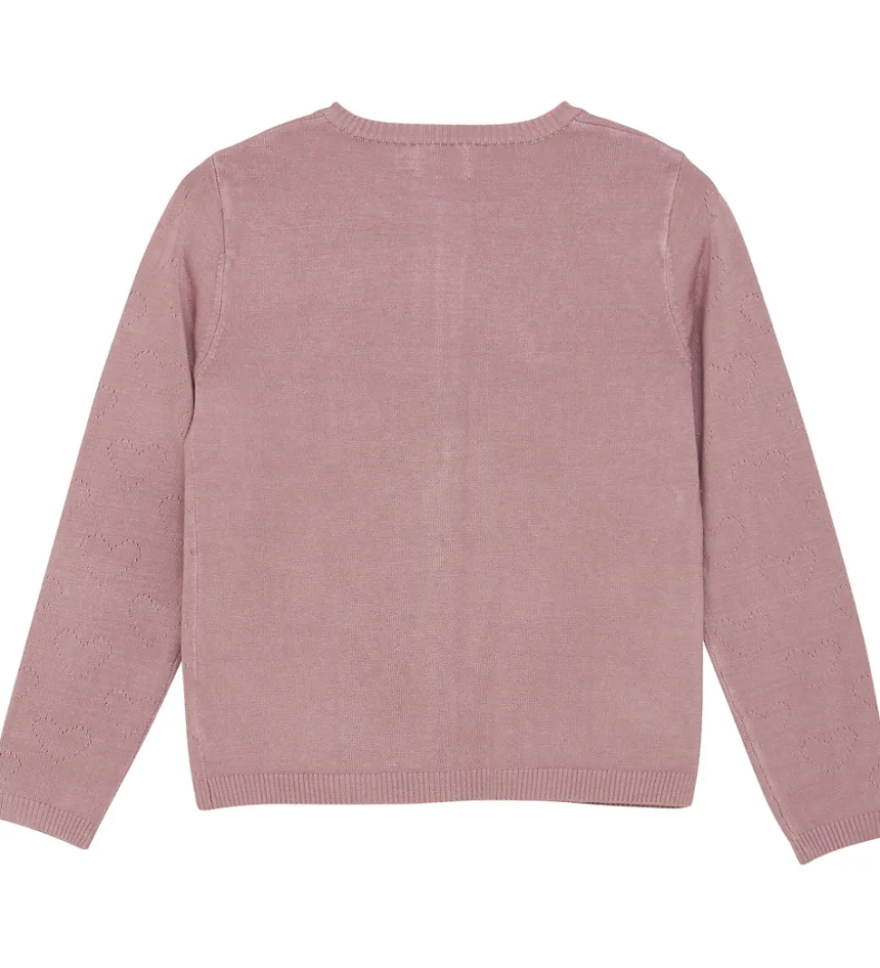 Creamie Cardigan - Viskose/Nylon - Pointelle - Woodrose