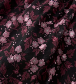 Creamie Nederdel - Flower Dobby - Sort