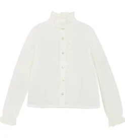 Creamie Skjorte - Woven - Cloud m. Broderie Anglaise