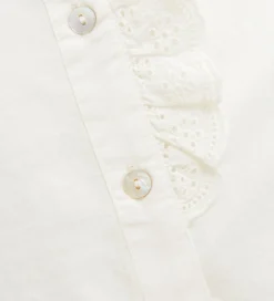 Creamie Skjorte - Woven - Cloud m. Broderie Anglaise